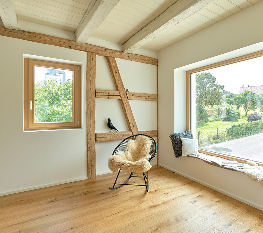 serielle sanierung einfamilienhaus sigmaringen – modernisierung modernisiertes wohnhaus mit fassade und dachsanierung